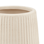 Ribbed Ceramic Floor Vase