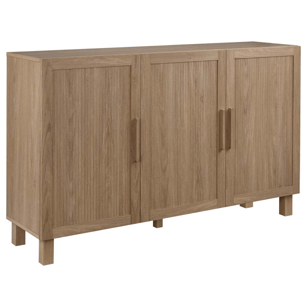 3 Door Wood Veneer Buffet