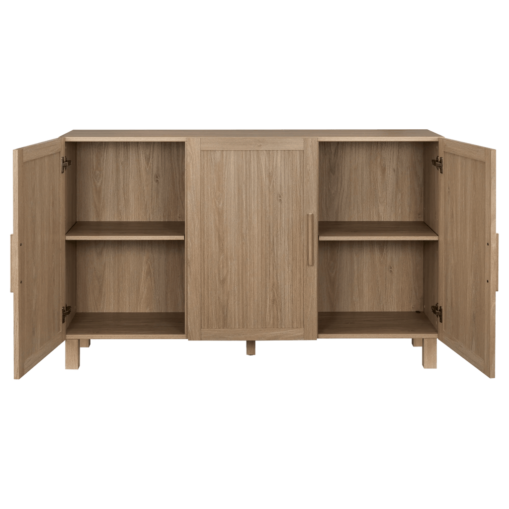 3 Door Wood Veneer Buffet