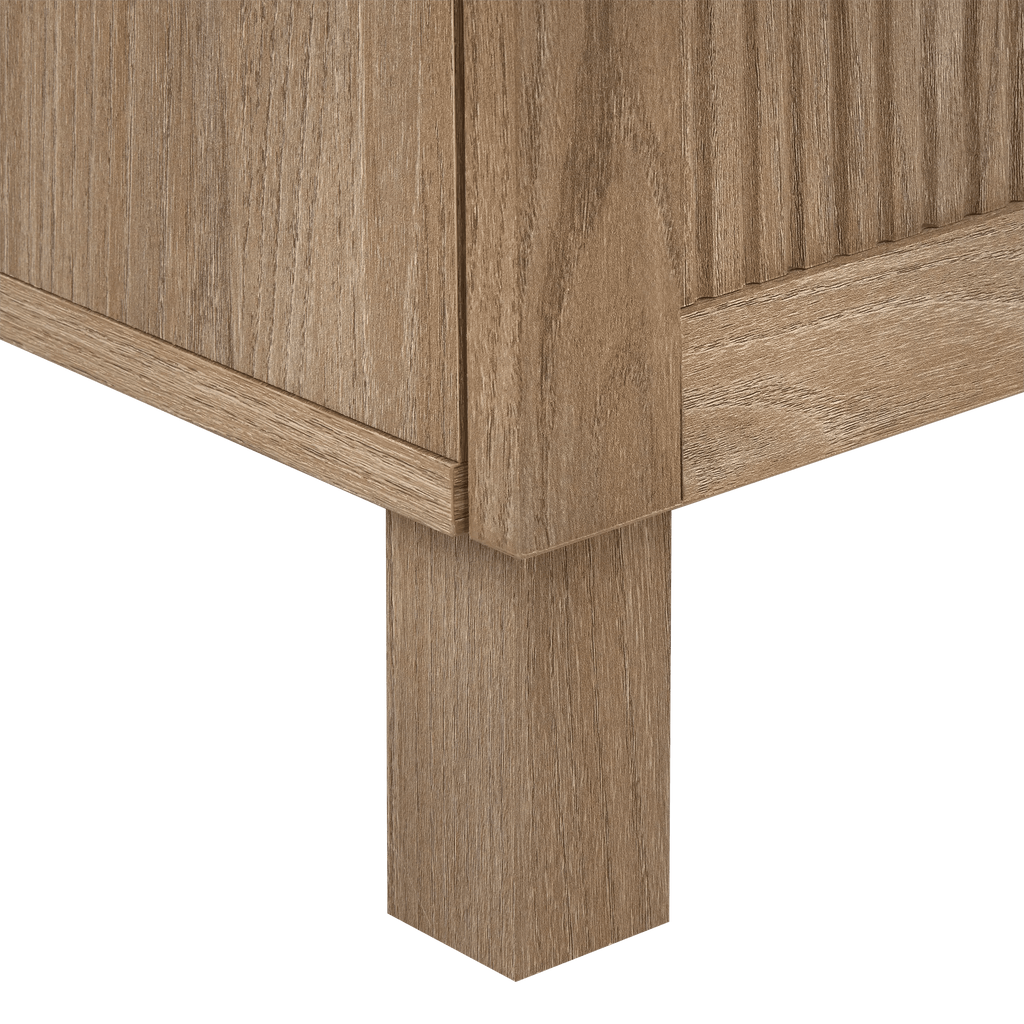 3 Door Wood Veneer Buffet