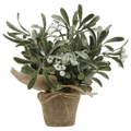 Potted Artificial Plant with White Berries
