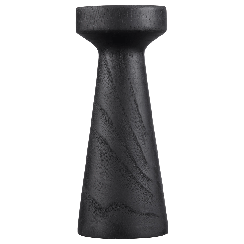 Tall Wood Pillar Candle Holder
