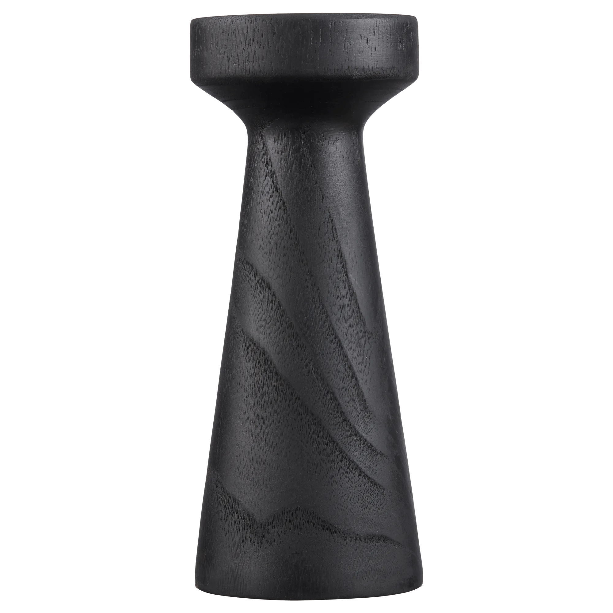 Tall Wood Pillar Candle Holder