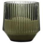 Ribbed Glass LED Candle