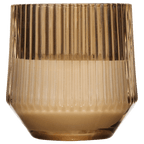 Ribbed Glass LED Candle