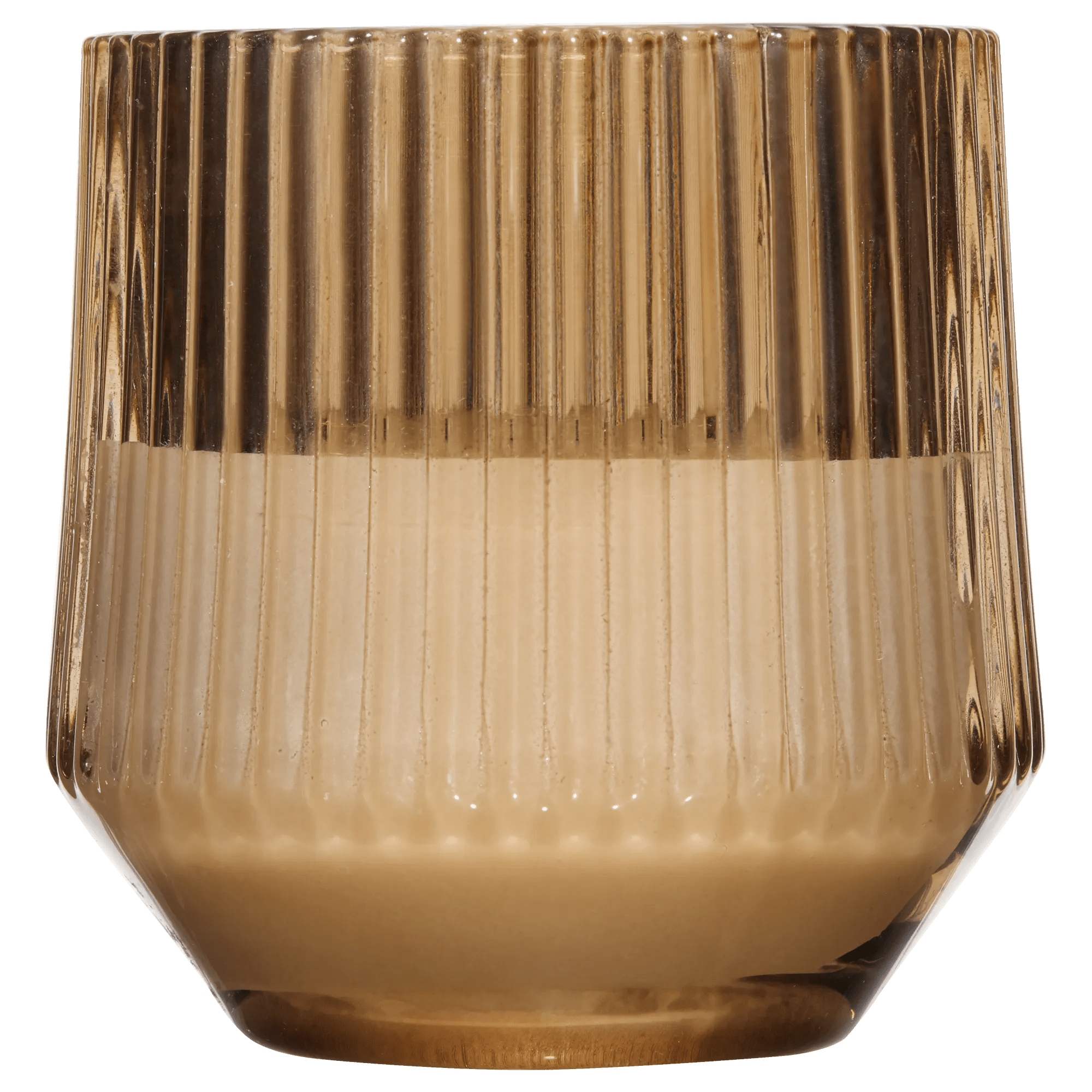 Ribbed Glass LED Candle