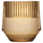 Ribbed Glass LED Candle