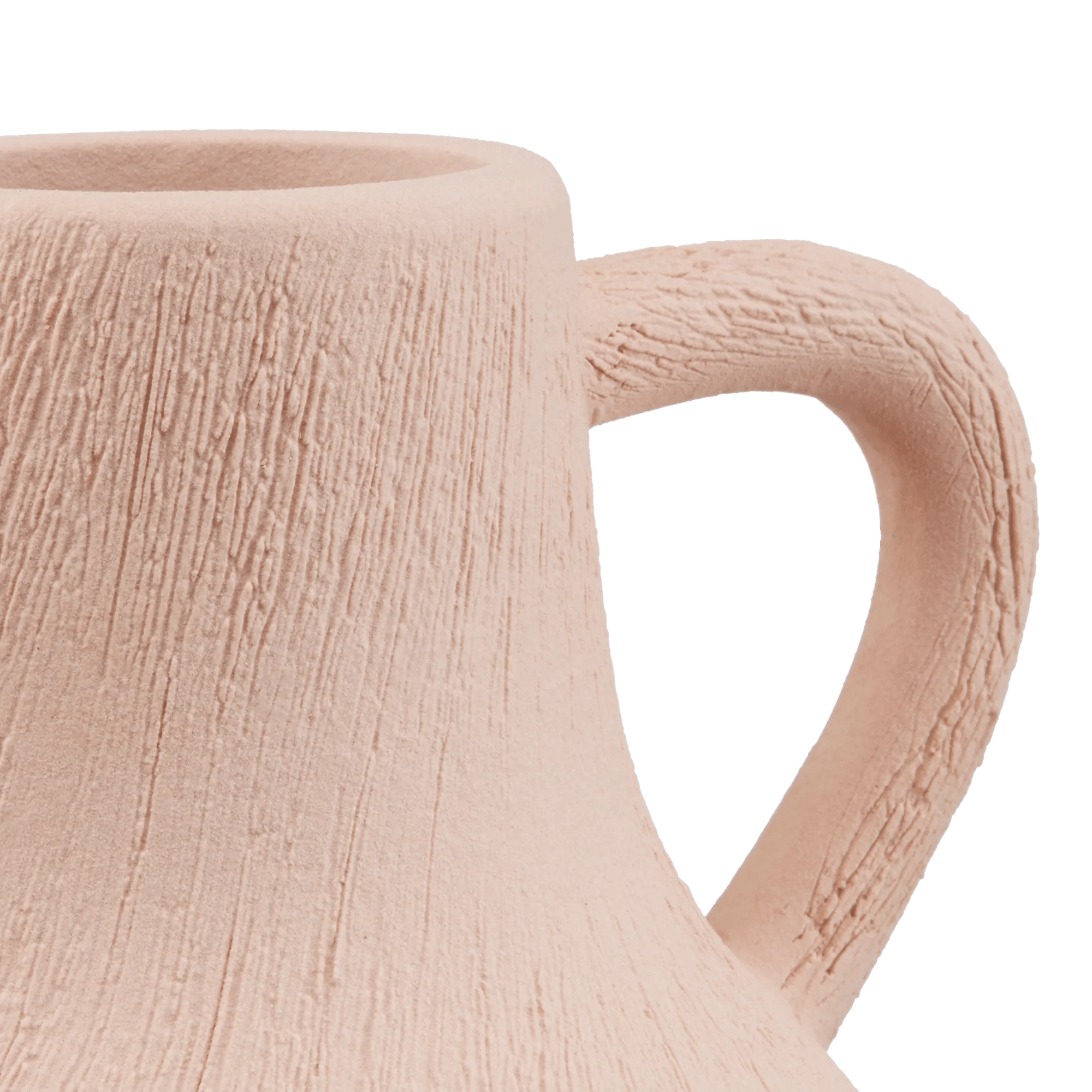 Ceramic Red Vase with Handles