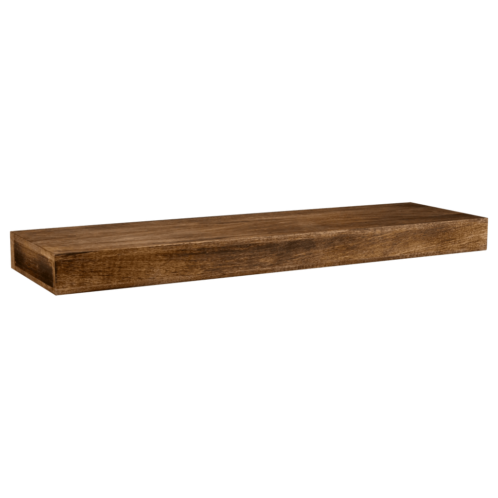 Long Mango Wood Floating Shelf