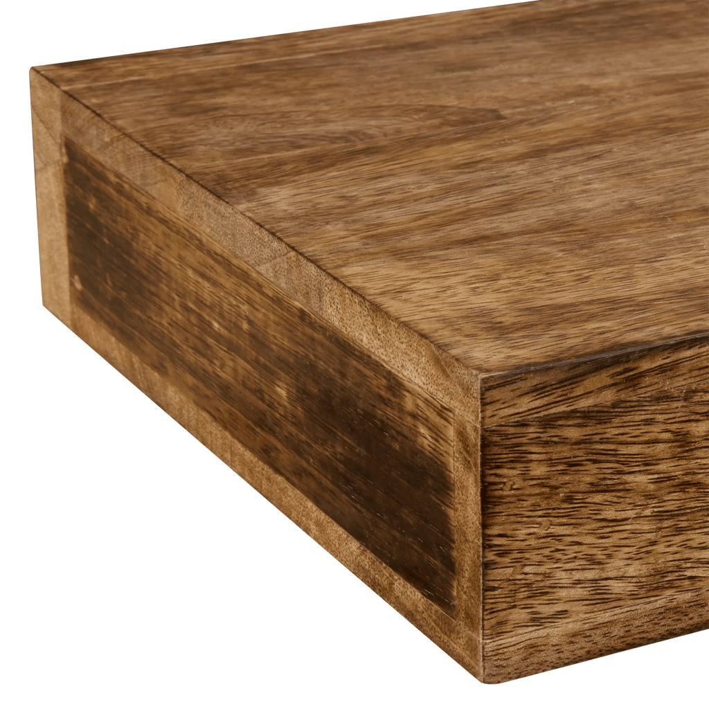 Long Mango Wood Floating Shelf