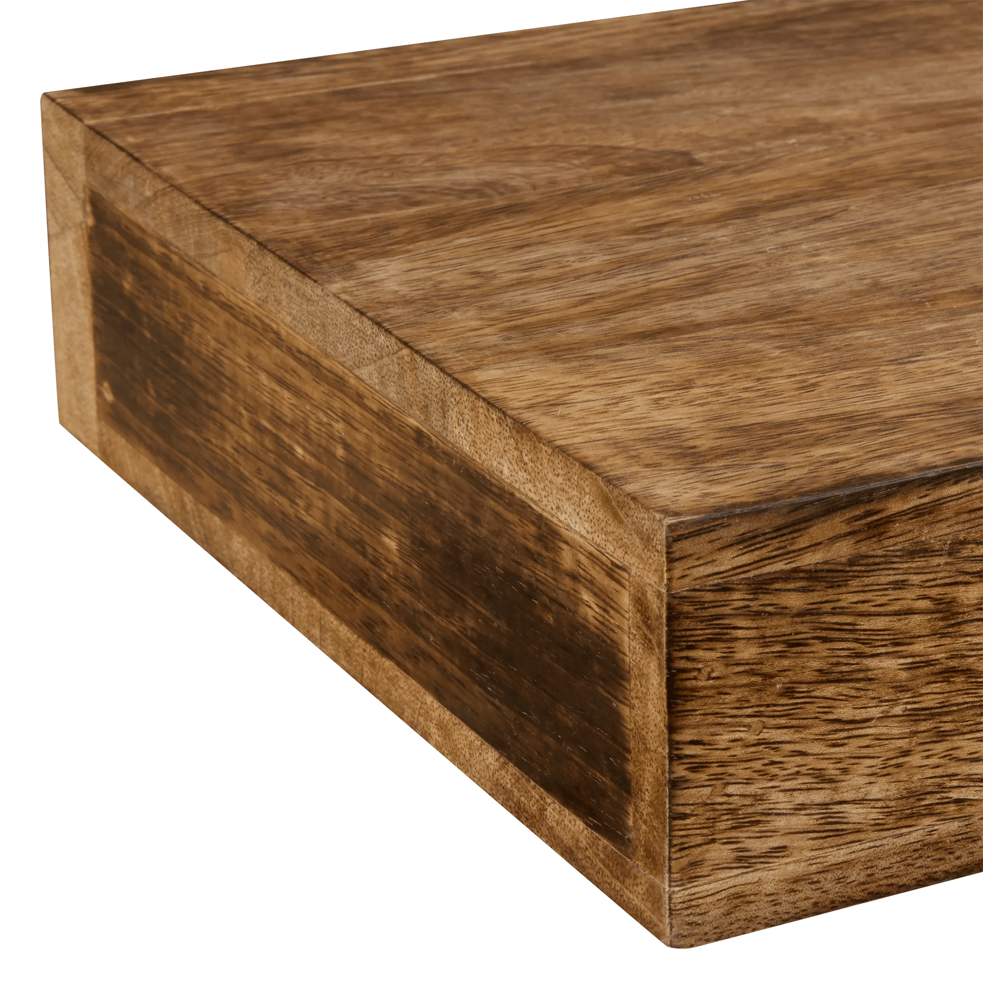 Long Mango Wood Floating Shelf