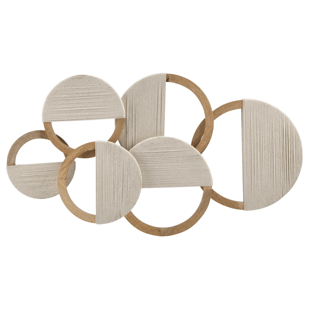 Mango Wood Circles with Rope