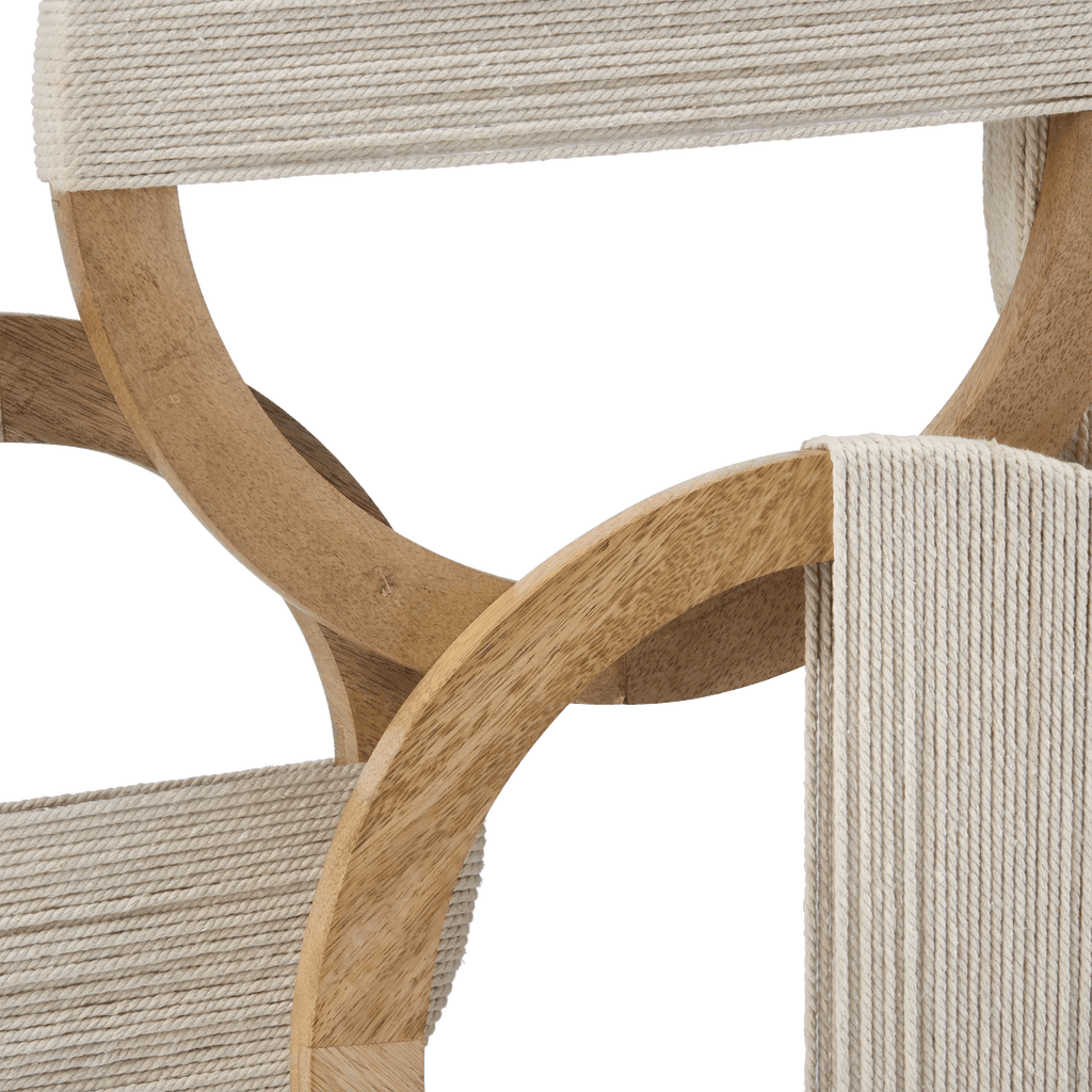 Mango Wood Circles with Rope