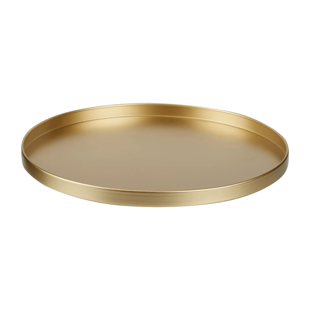 Round Gold Serving Tray