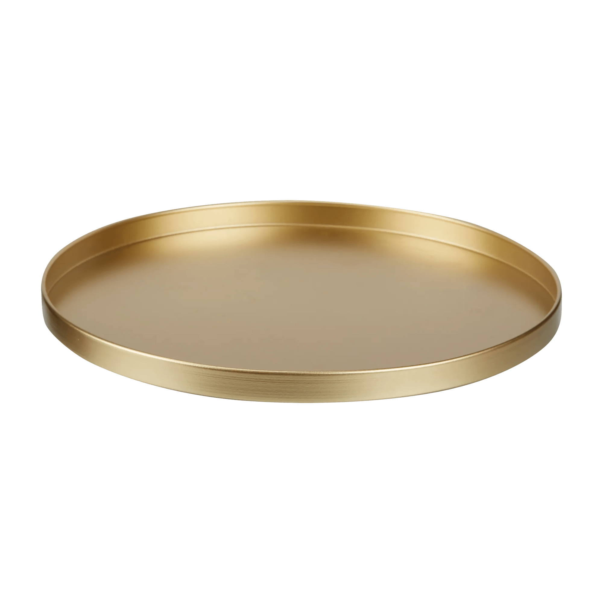 Round Gold Serving Tray