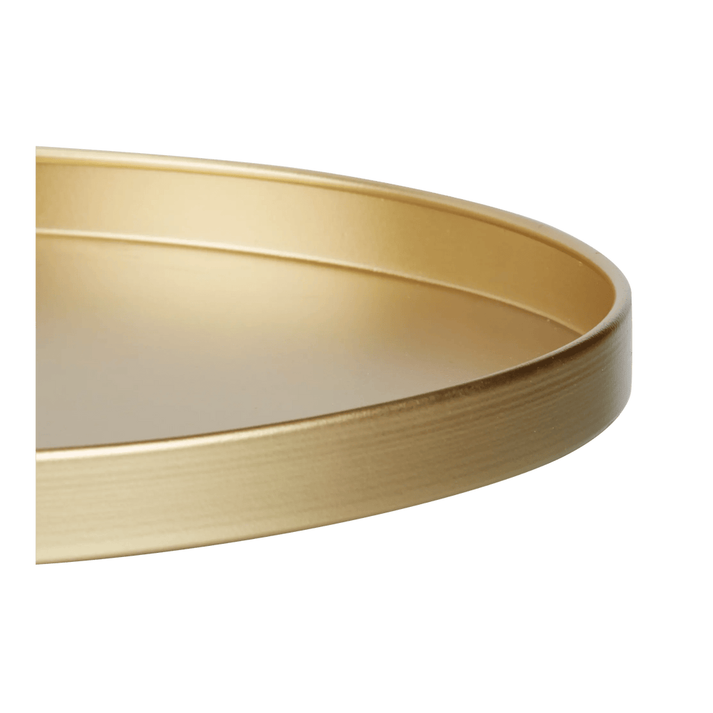 Round Gold Serving Tray