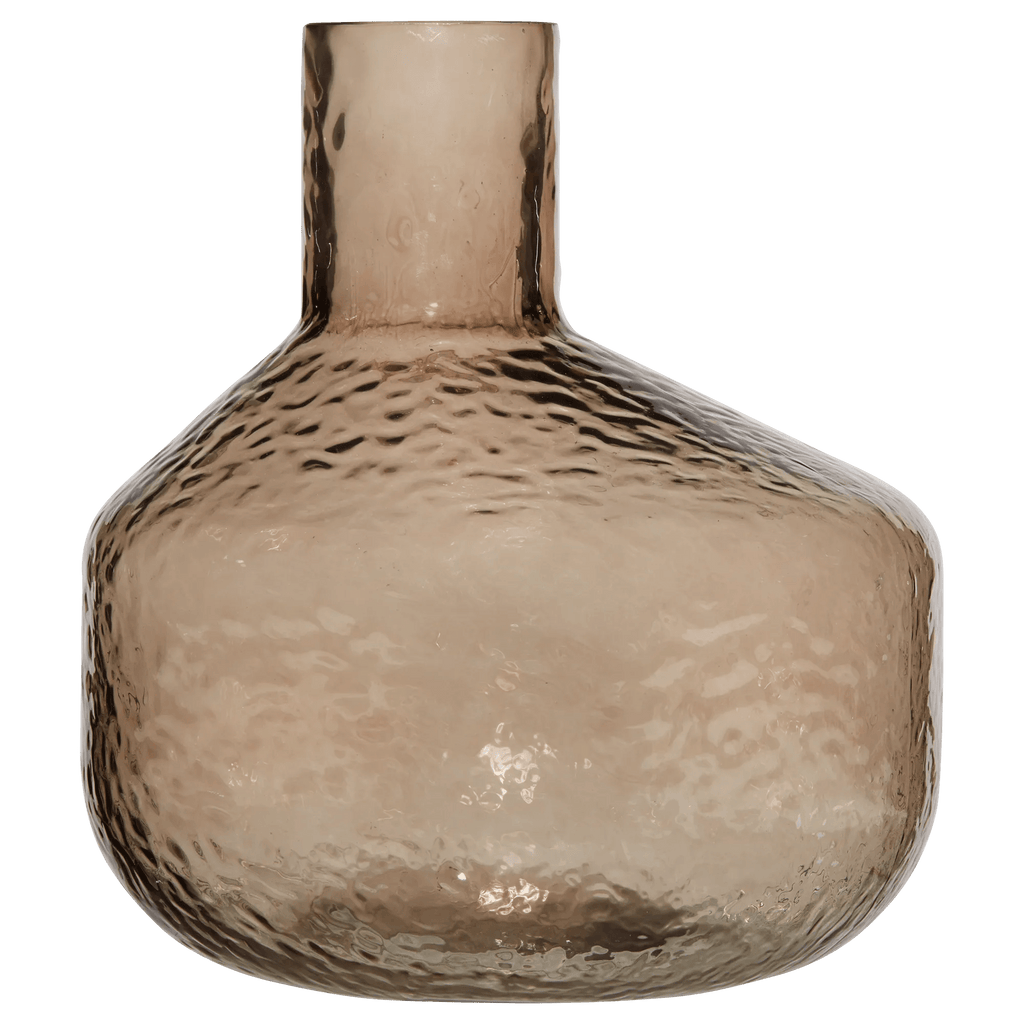 Embossed Decorative Glass Vase