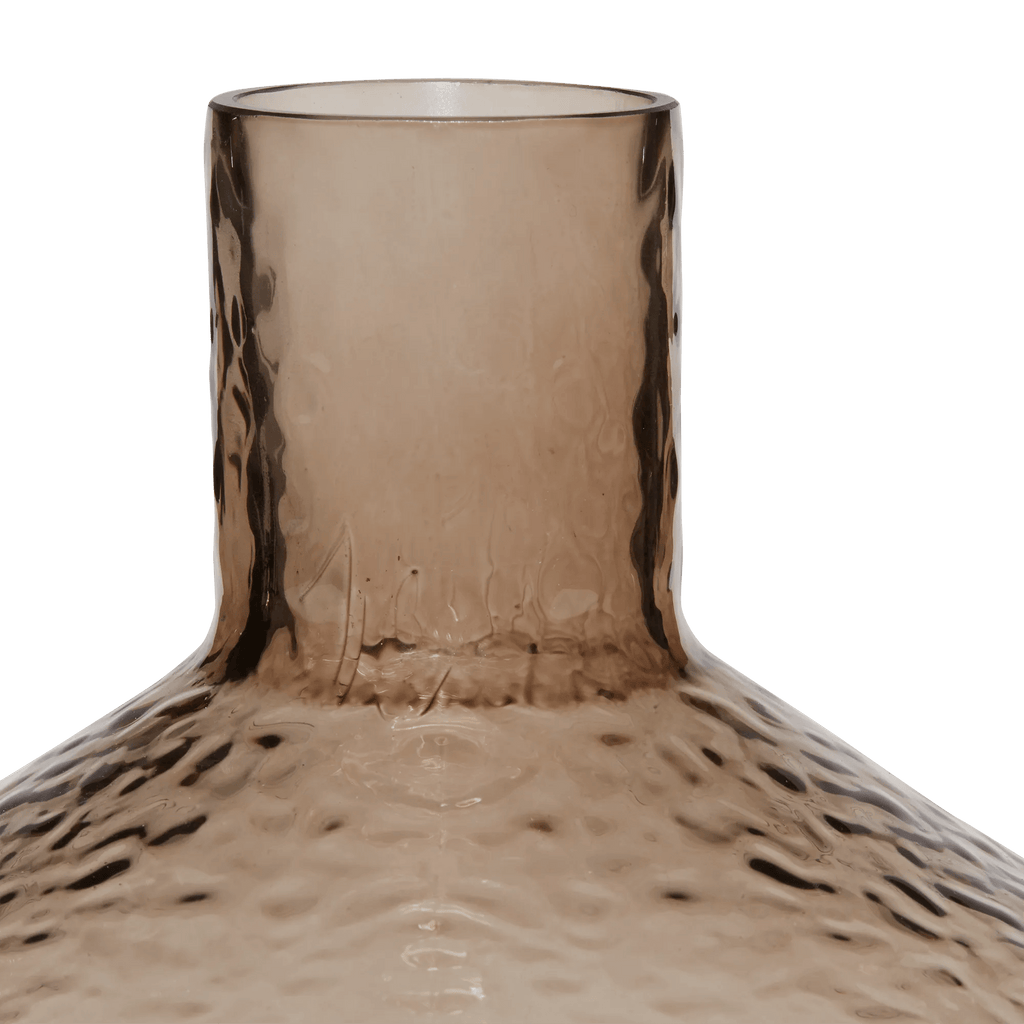 Embossed Decorative Glass Vase