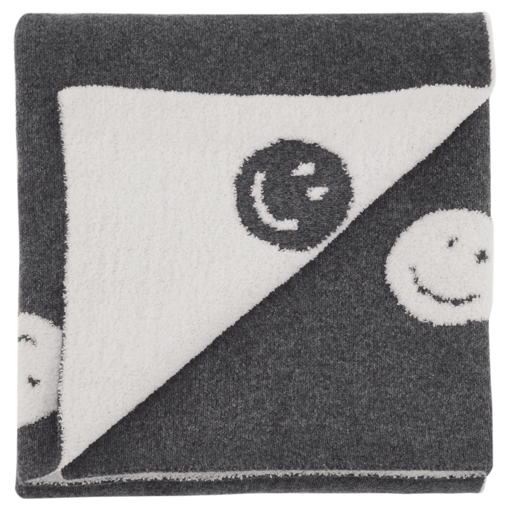 Hokke Happy Face Reversible Throw