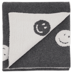 Hokke Happy Face Reversible Throw