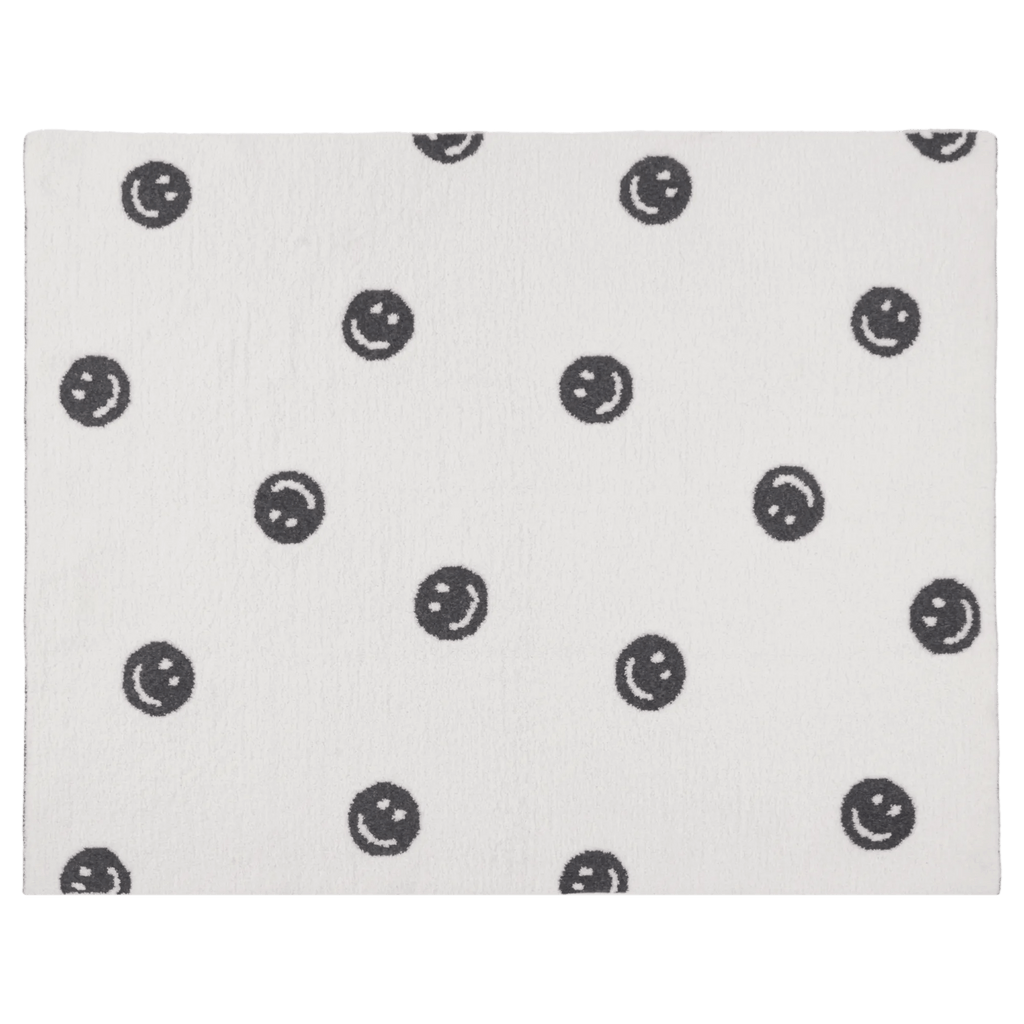 Hokke Happy Face Reversible Throw