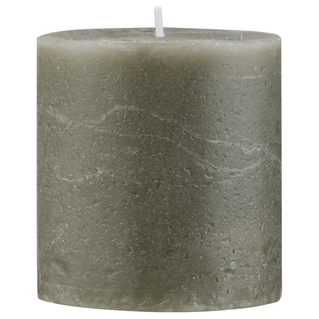 Green Marled Short Candle