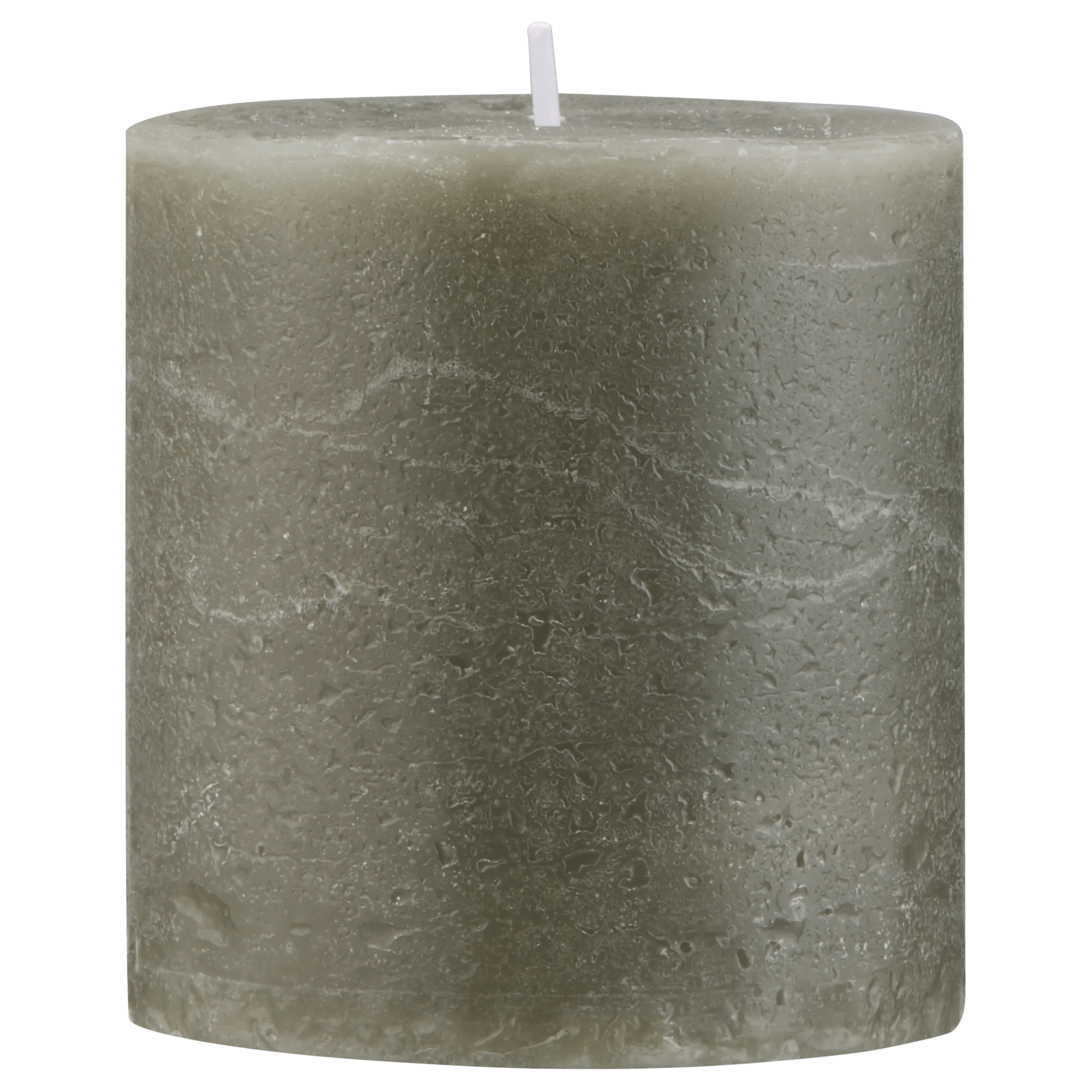 Green Marled Short Candle