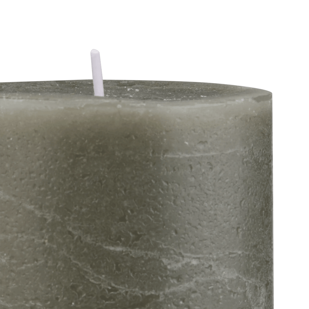 Green Marled Short Candle