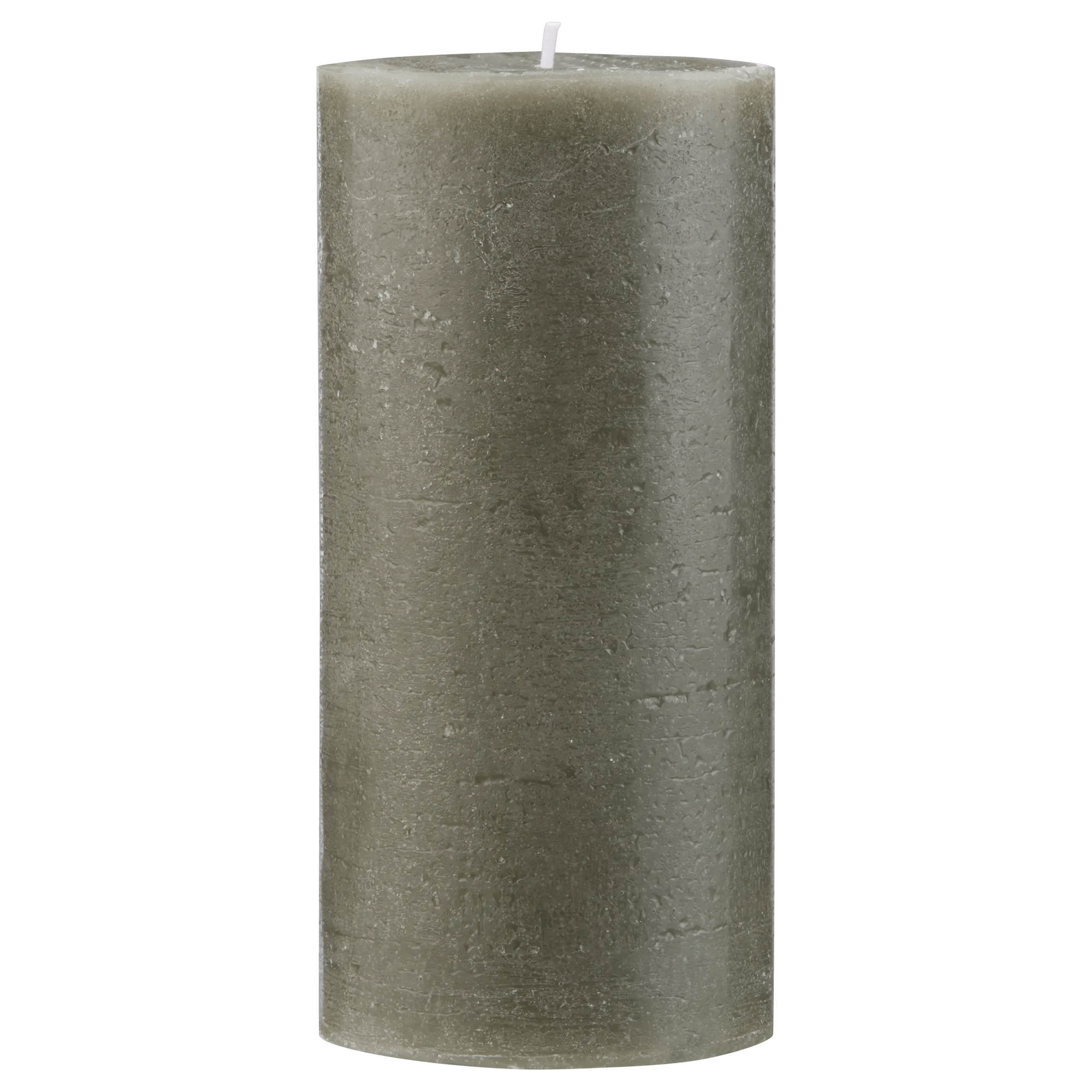 Green Marled Tall Candle
