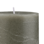 Green Marled Tall Candle