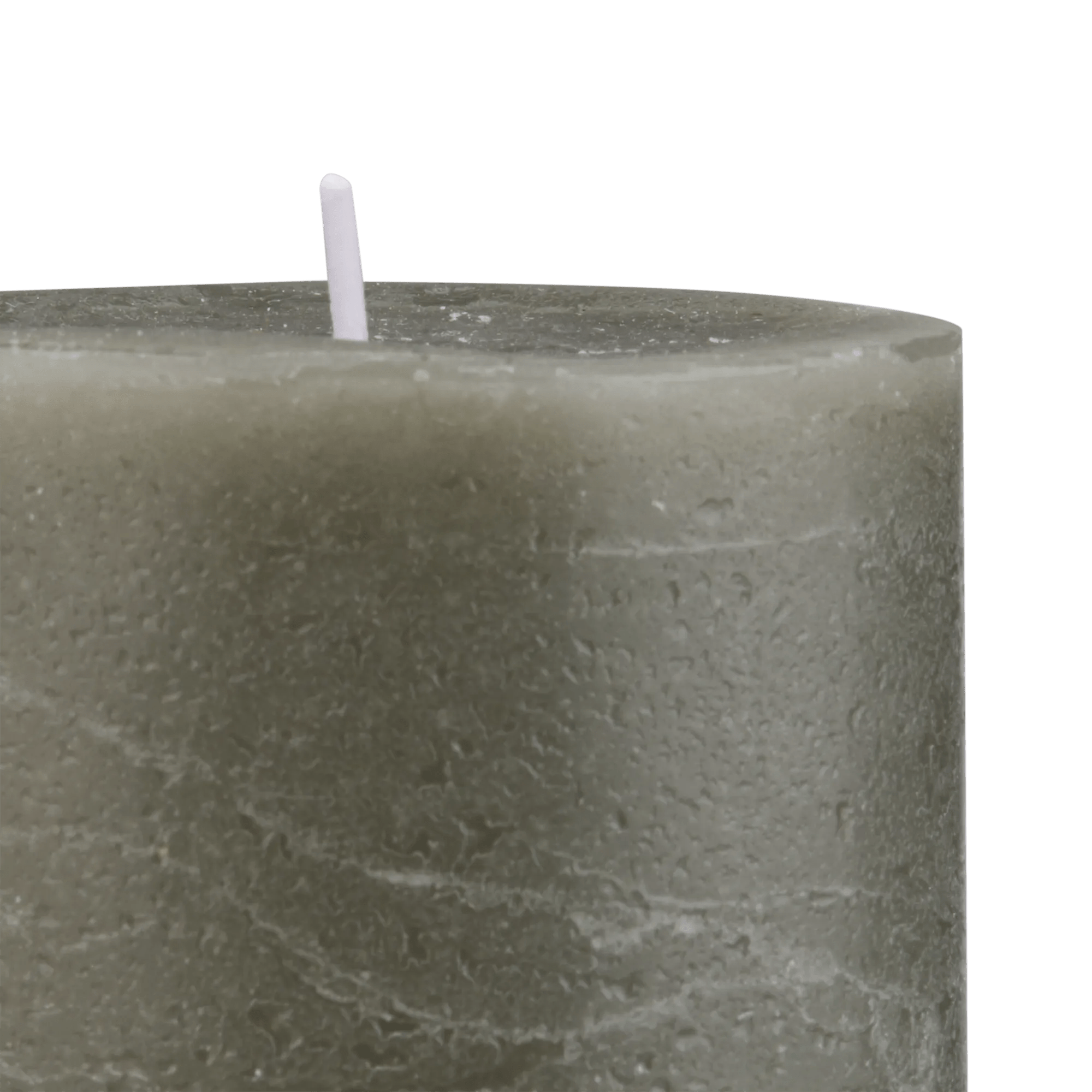 Green Marled Tall Candle