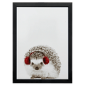 Hedgehog Canvas Framed Art