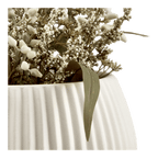 Mixed Greenery in Ribbed Pot