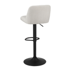 Adjustable Fabric and Metal Barstool
