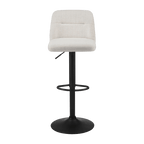 Adjustable Fabric and Metal Barstool