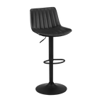 Adjustable Barstool with Stitched PU