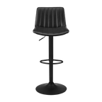 Adjustable Barstool with Stitched PU