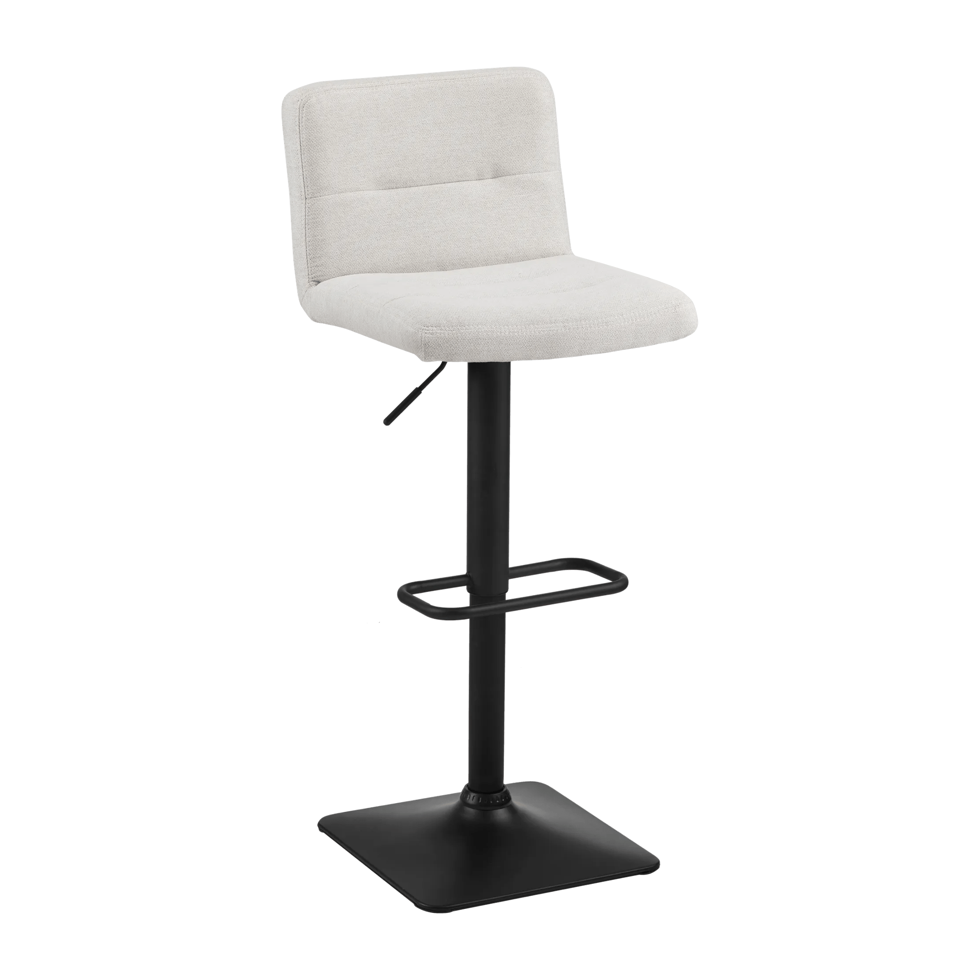 Adjustable Metal and Fabric Barstool