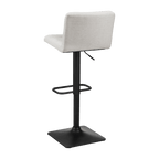Adjustable Metal and Fabric Barstool