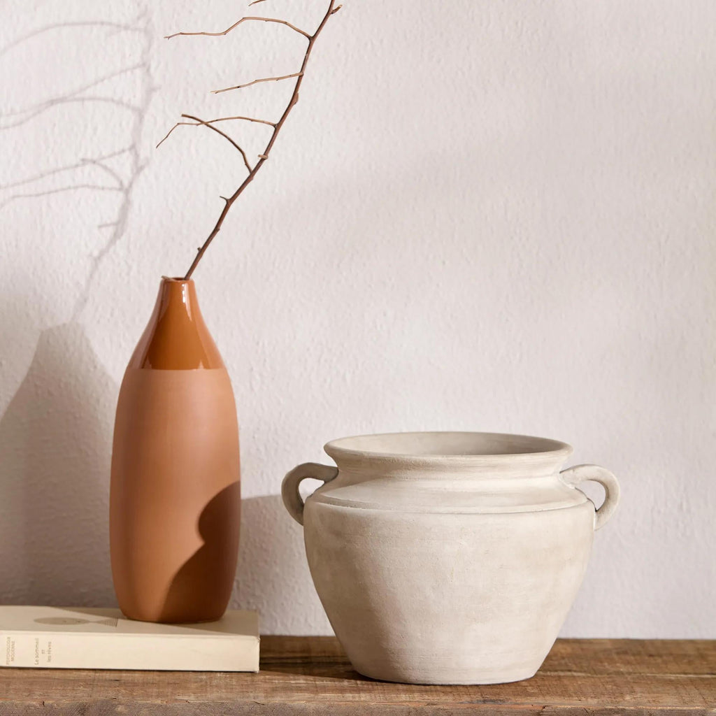 Antique bowl with handles