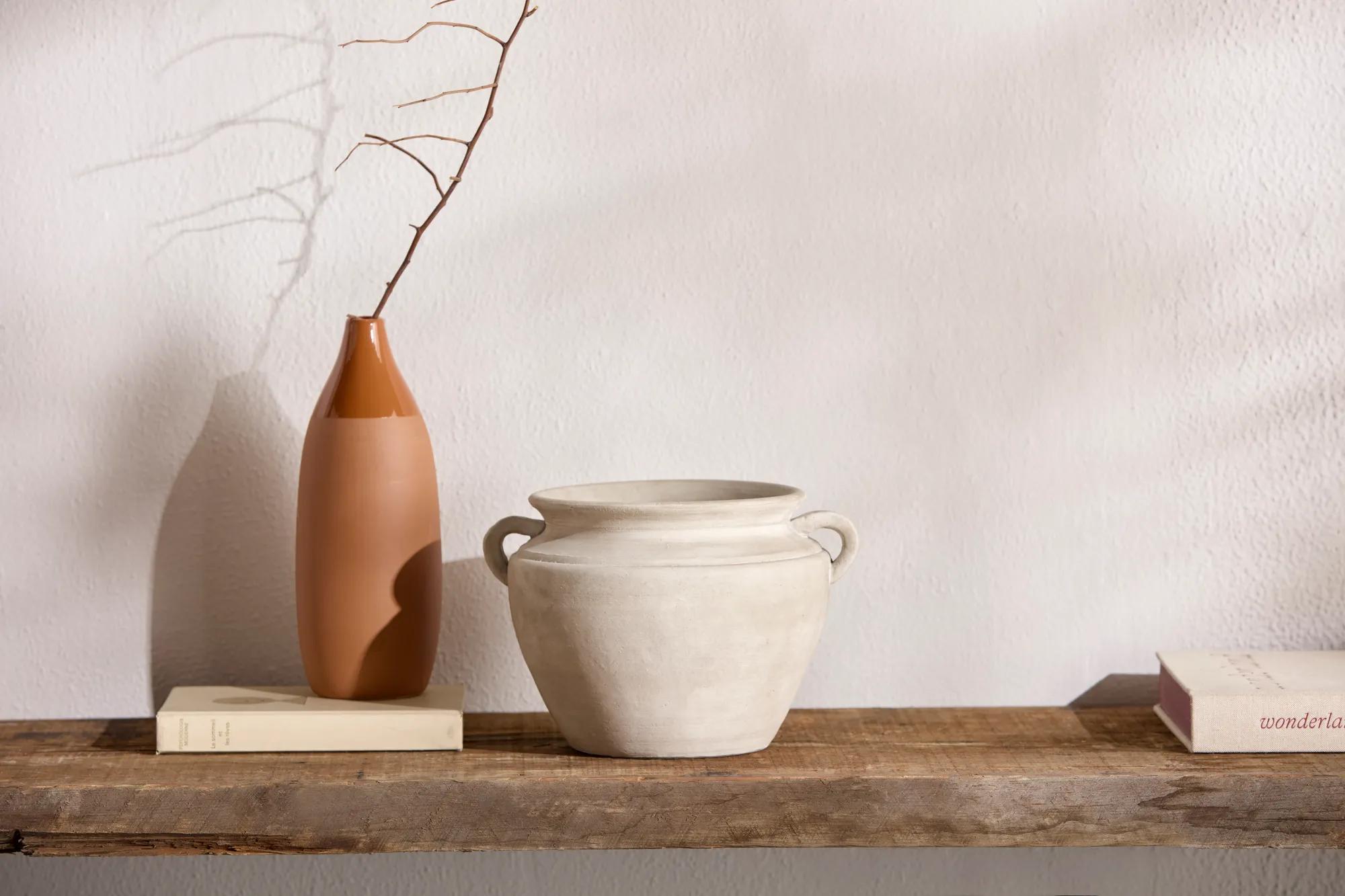 Antique bowl with handles