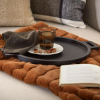 Wood Round Tray with Handles