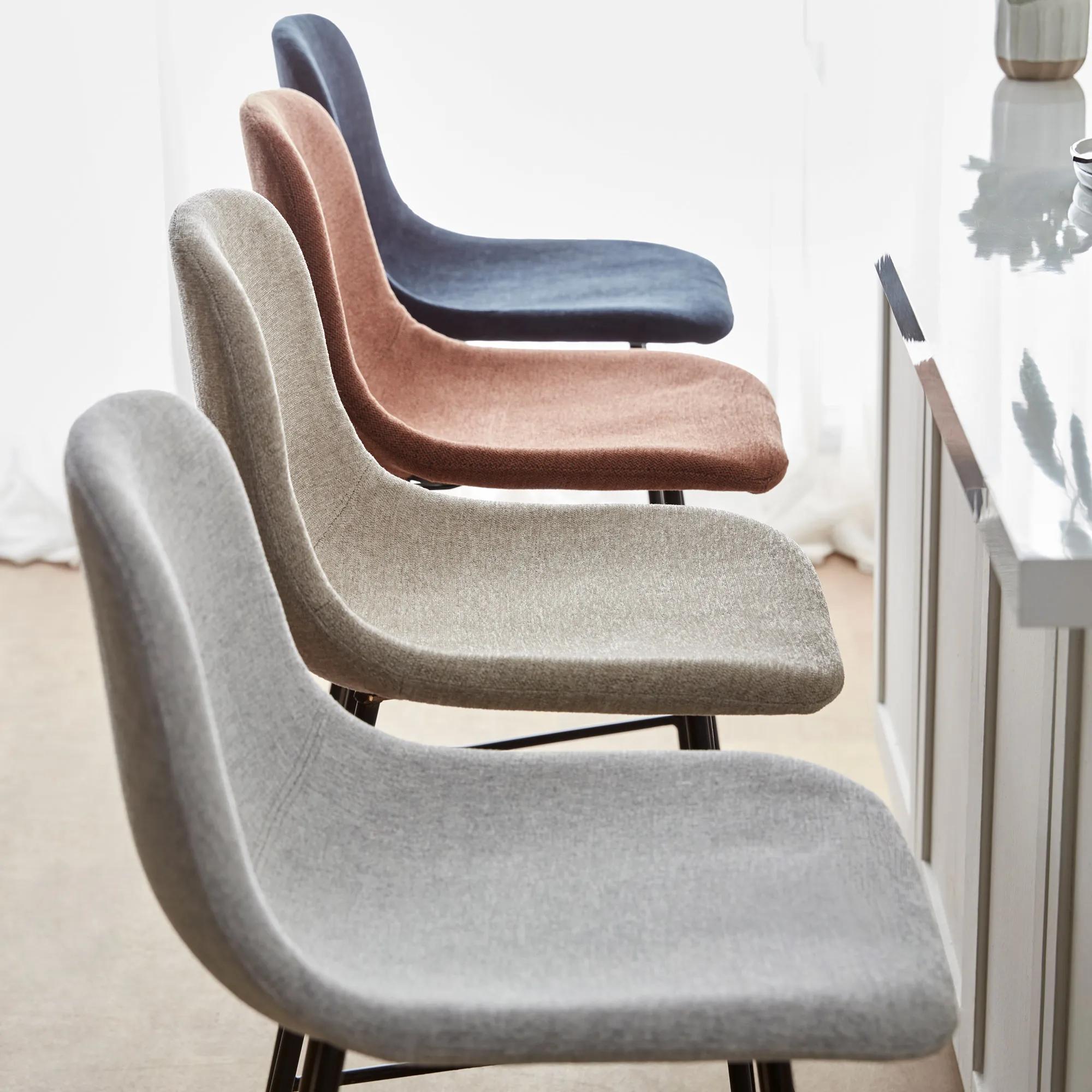 Fabric and Metal Bar Stool