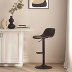 Beige Metal & Plastic Bar Stool