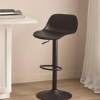 Black Metal & Plastic Bar Stool