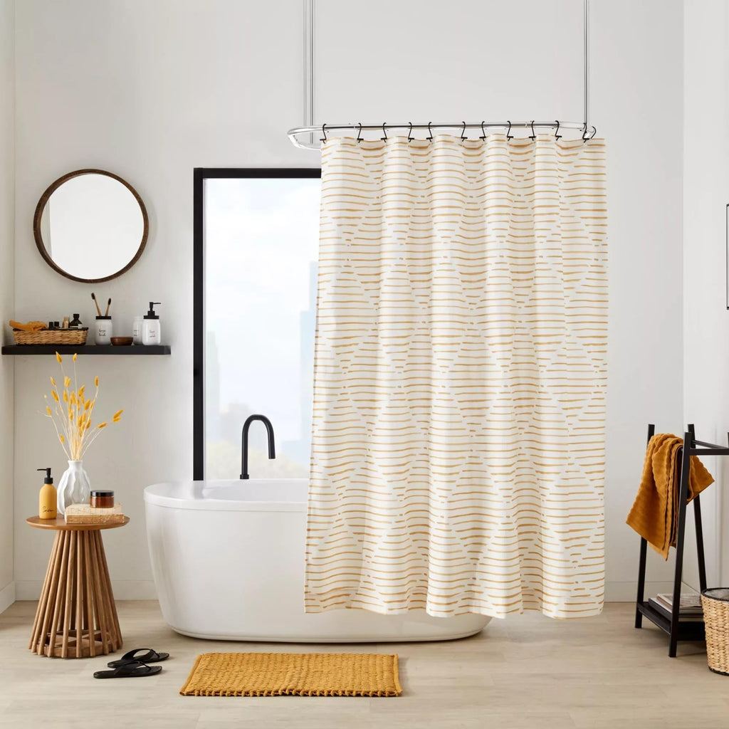 Mustard Braided Bath Mat