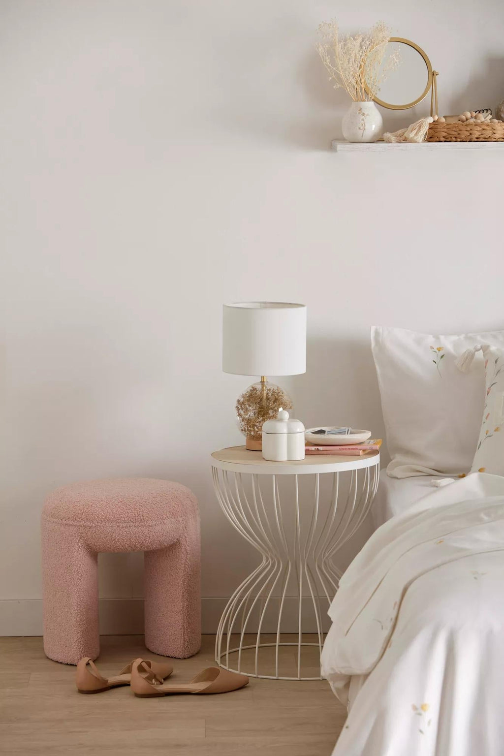 Dried Flowers Table Lamp