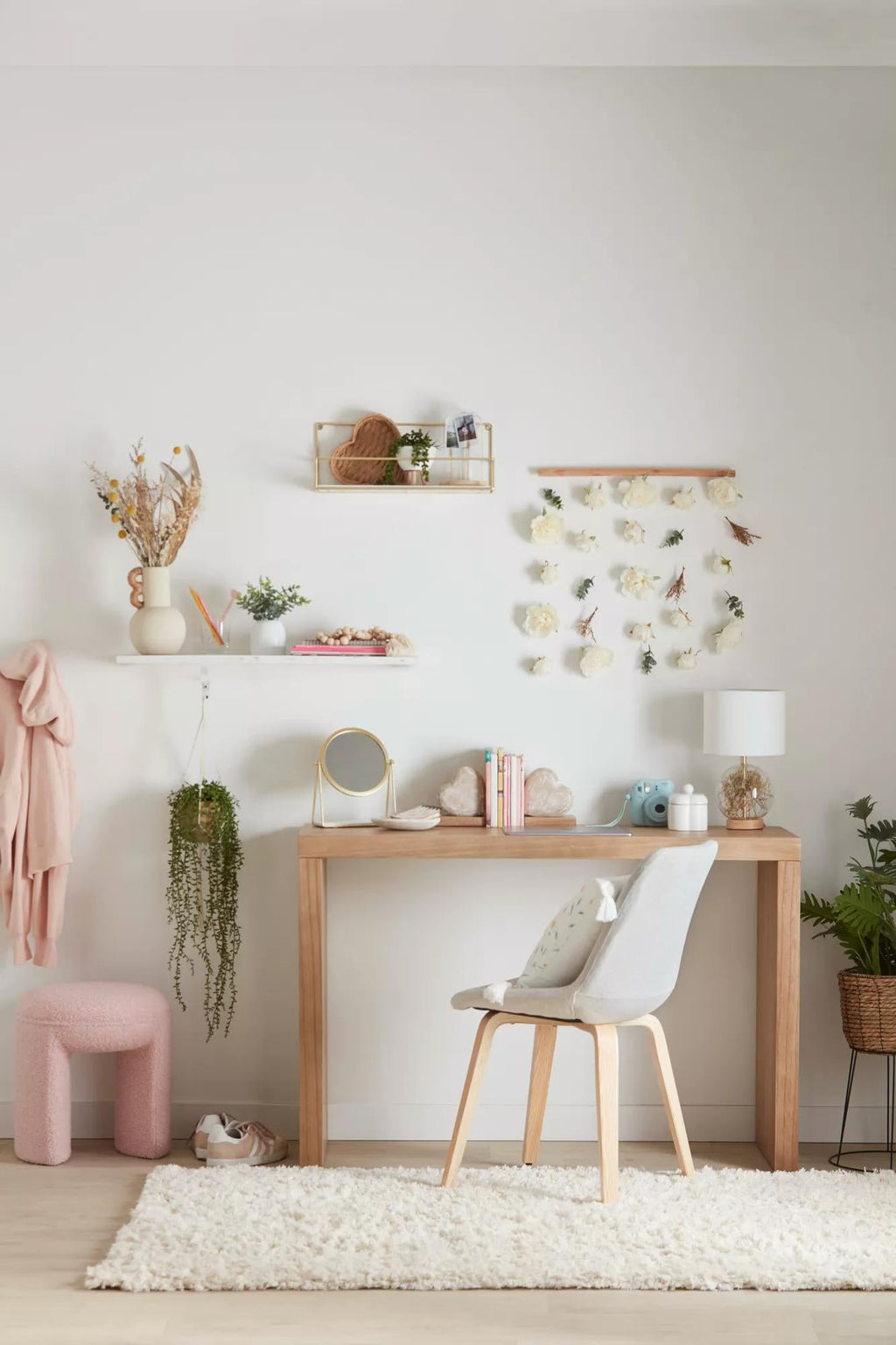 Dried Flowers Table Lamp