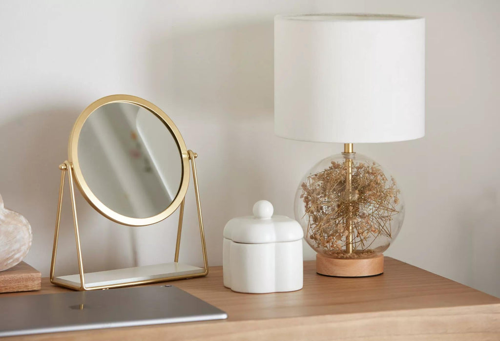 Dried Flowers Table Lamp