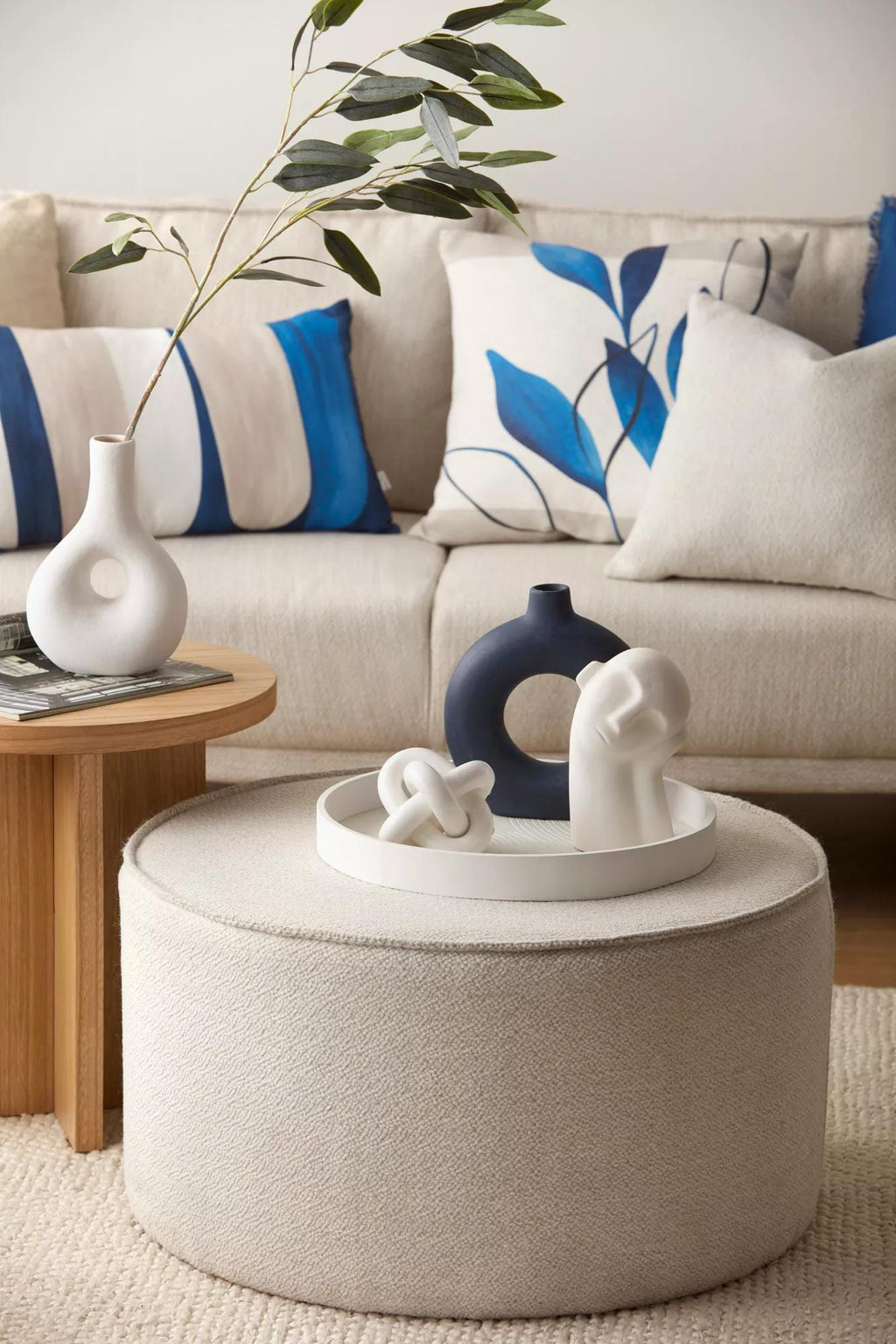 Abstract Knotted Ceramic Decorative Object